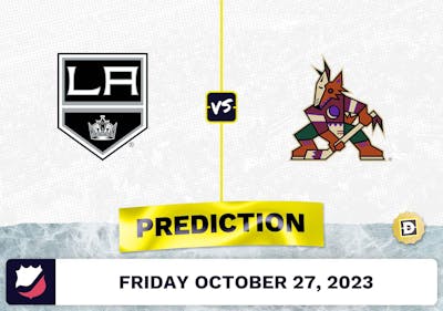 Kings vs. Coyotes Prediction and Odds - October 27, 2023