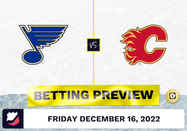 Blues vs. Flames Prediction and Odds - Dec 16, 2022