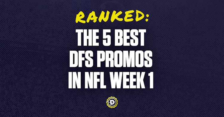 The five best DFS Promos for NFL in Week 1.