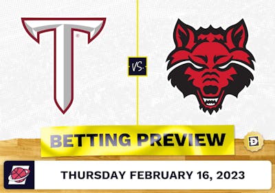 Troy vs. Arkansas State CBB Prediction and Odds - Feb 16, 2023