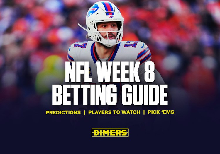 NFL betting guide for Week 8 picks and props.