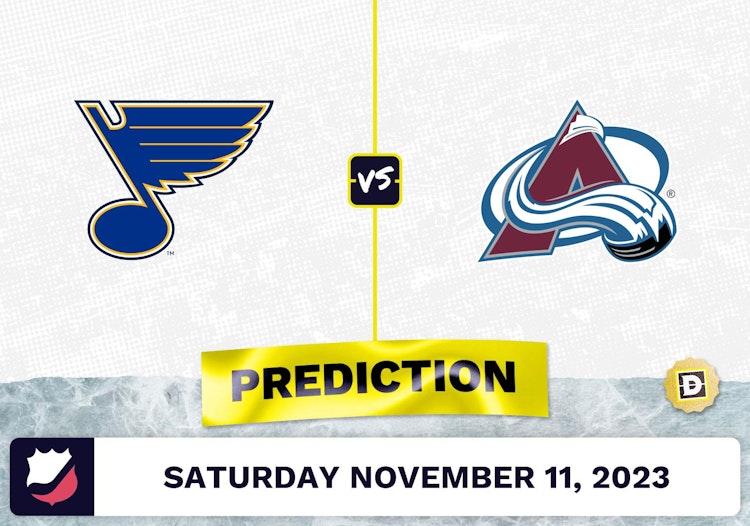 Blues vs. Avalanche Prediction and Odds - November 11, 2023