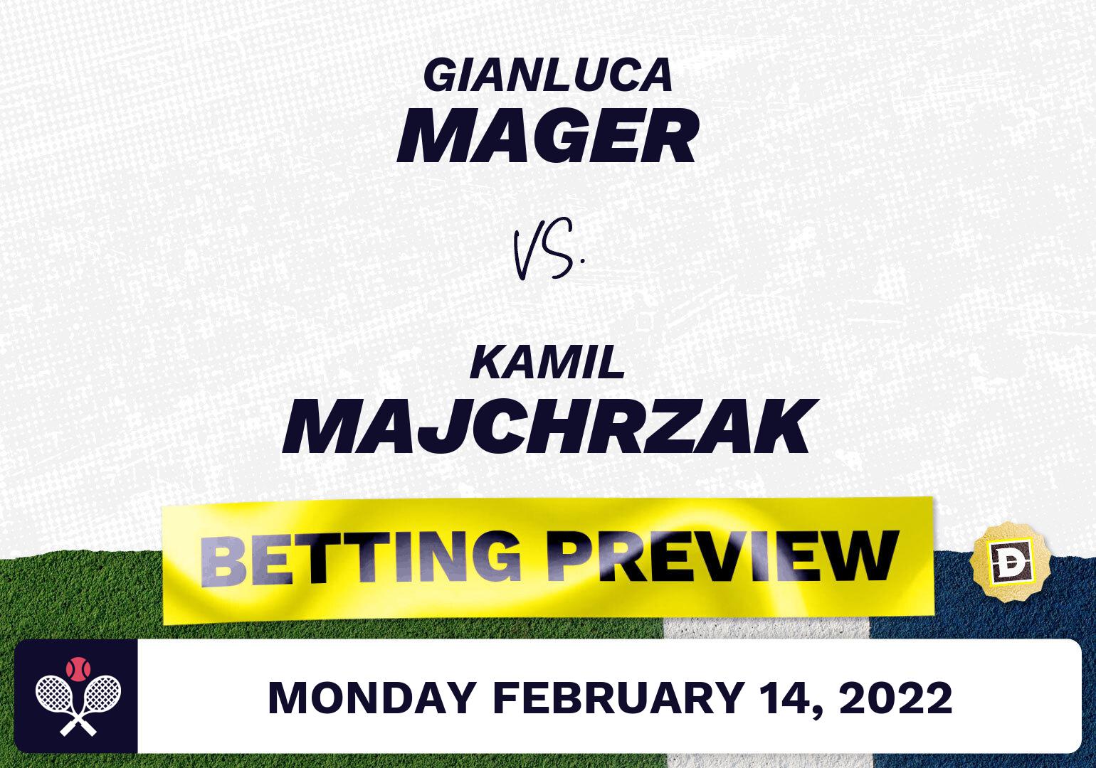 Gianluca Mager vs. Kamil Majchrzak Predictions - Feb 14, 2022