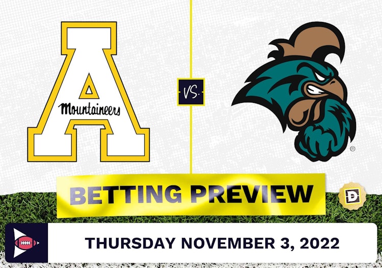 Appalachian State vs. Coastal Carolina CFB Prediction and Odds - Nov 3, 2022