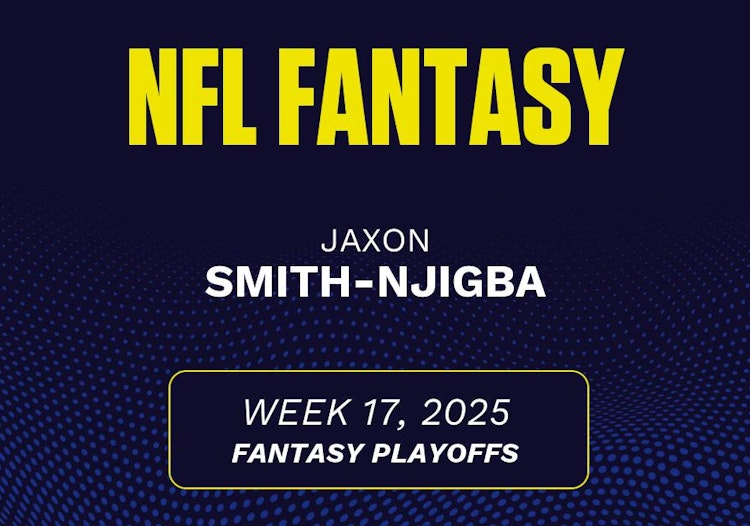 Jaxon Smith-Njigba projected stats Week 17, 2025.