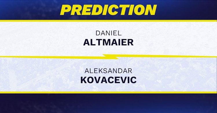 Daniel Altmaier vs Aleksandar Kovacevic Tennis Prediction.