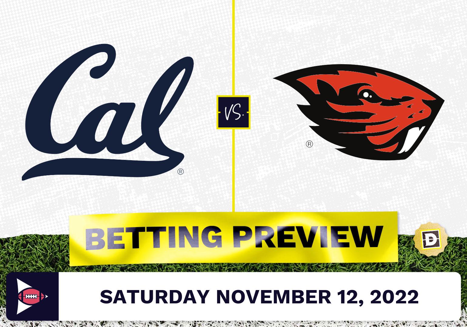 California vs. Oregon State CFB Prediction and Odds - Nov 12, 2022