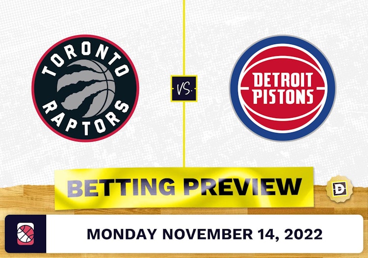 Raptors vs. Pistons Prediction and Odds - Nov 14, 2022