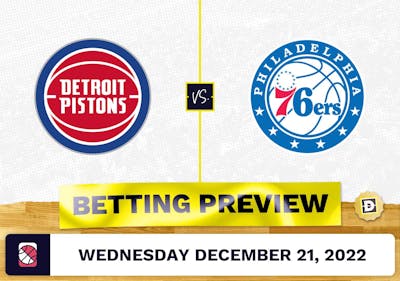 Pistons vs. 76ers Prediction and Odds - Dec 21, 2022