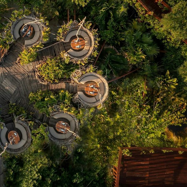 Drone view of some of the nests inside Karma. You'll get a direct view ...