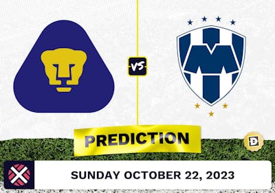 Pumas UNAM vs. Monterrey Prediction and Odds - October 22, 2023