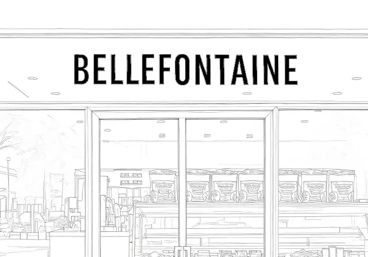 Lettres adhésives découpées pour vitrine de magasin