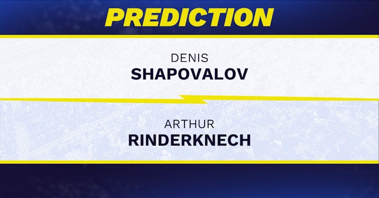 Denis Shapovalov vs Arthur Rinderknech Tennis Prediction.