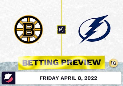 Bruins vs. Lightning Prediction and Odds - Apr 8, 2022