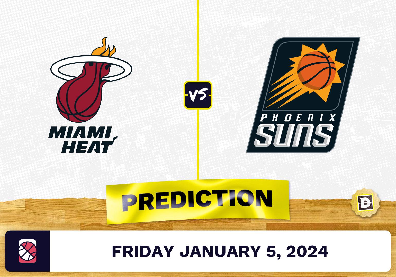 Miami Heat Vs. Phoenix Suns Prediction, Odds, NBA Picks [1/5/2024]