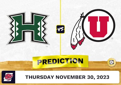 Hawaii vs. Utah Basketball Prediction - November 30, 2023