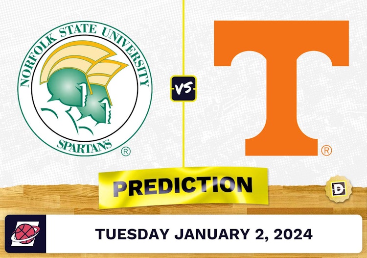 Norfolk State vs. Tennessee Prediction, Odds, College Basketball Picks  [1/2/2024]