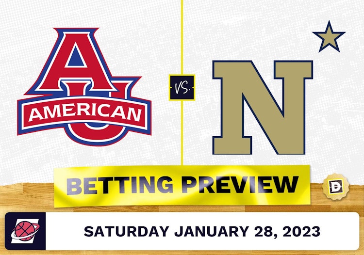 American University vs. Navy CBB Prediction and Odds - Jan 28, 2023