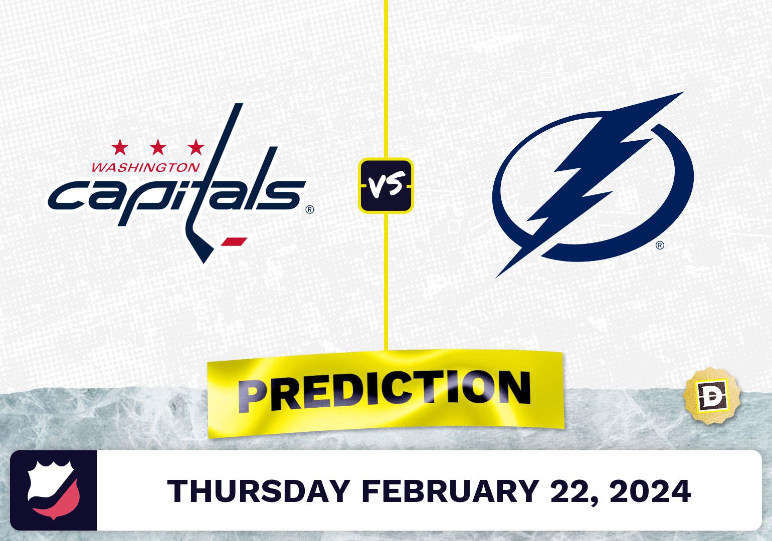 Washington Capitals vs. Tampa Bay Lightning Prediction, Odds, NHL Picks [2/22/2024]