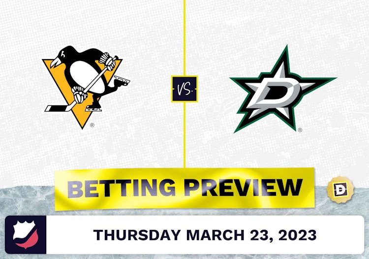 Penguins vs. Stars Prediction and Odds - Mar 23, 2023