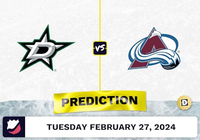 Dallas Stars vs. Colorado Avalanche Prediction, Odds, NHL Picks [2/27/2024]