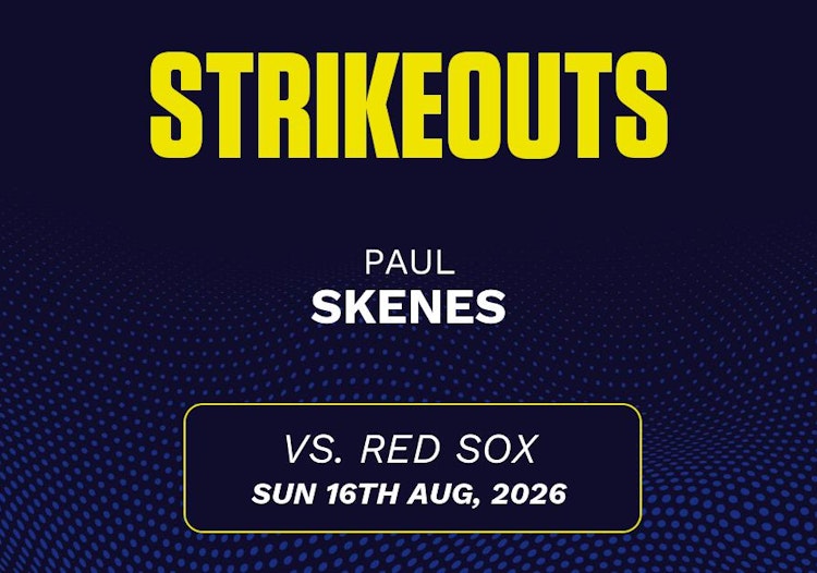 Paul Skenes projected stats for Sunday, August 16, 2026.