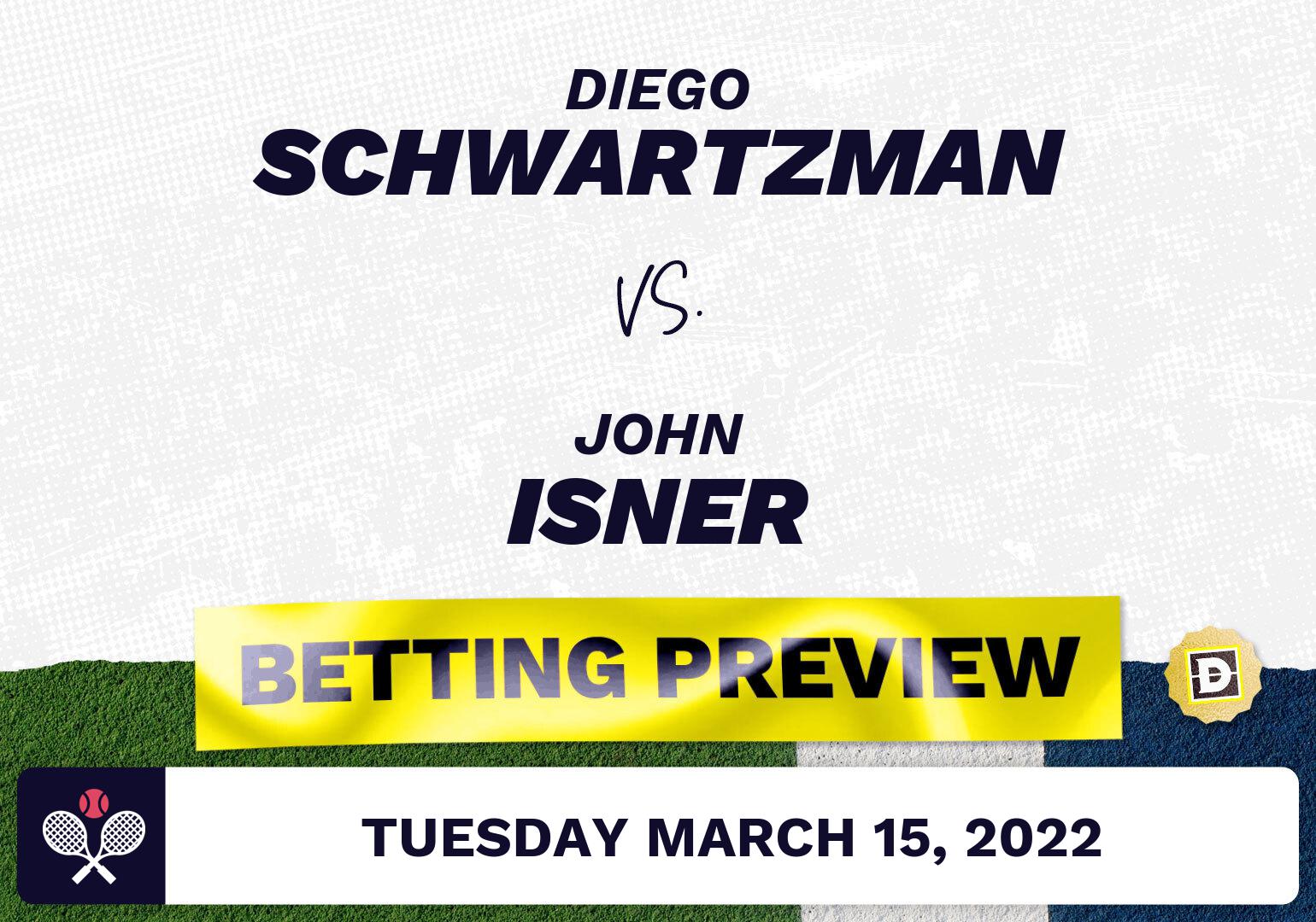 Diego Schwartzman vs. John Isner Predictions - Mar 15, 2022