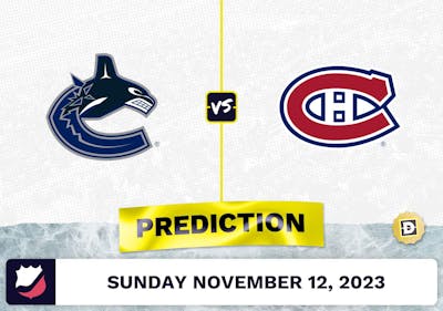 Canucks vs. Canadiens Prediction and Odds - November 12, 2023