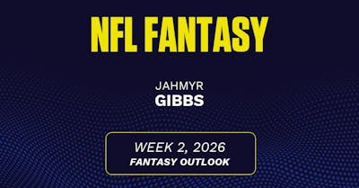 Jahmyr Gibbs projections Week 2: Fantasy points, rushing yards vs. Bills [2026]
