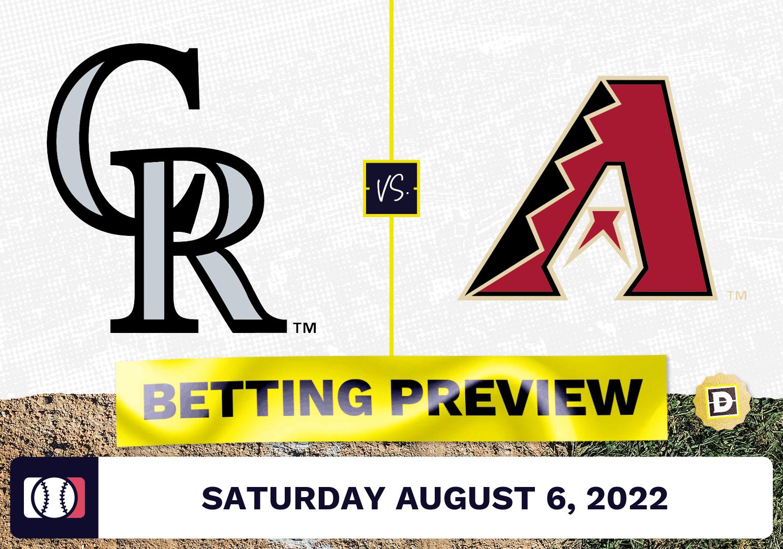 Rockies vs. Diamondbacks Prediction and Odds - Aug 6, 2022