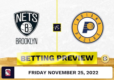 Nets vs. Pacers Prediction and Odds - Nov 25, 2022