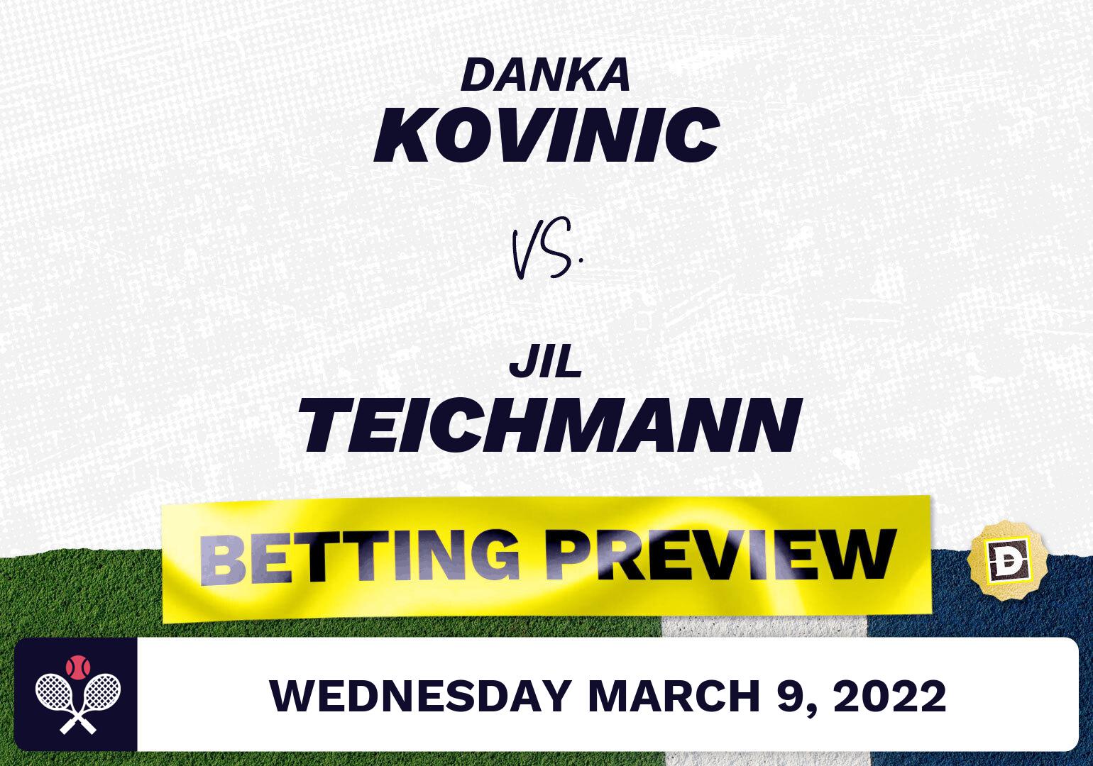 Danka Kovinic vs. Jil Teichmann Predictions - Mar 9, 2022