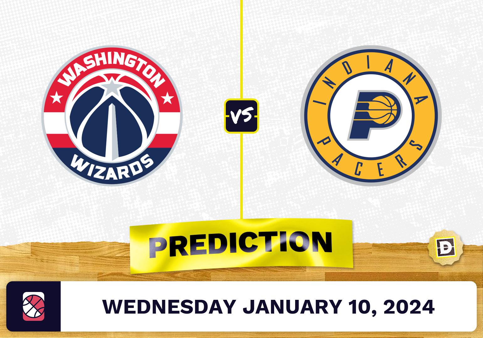 Washington Wizards vs. Indiana Pacers Prediction, Odds, NBA Picks  [1/10/2024]