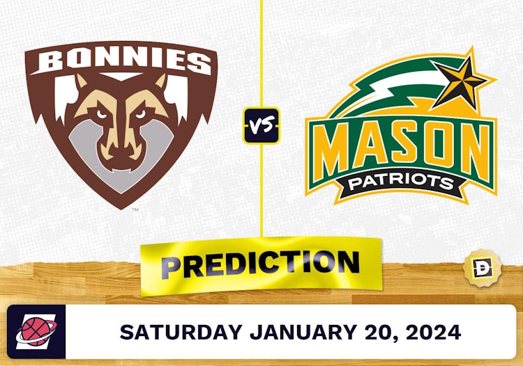 St. Bonaventure vs. George Mason Prediction, Odds, College Basketball Picks [1/20/2024]
