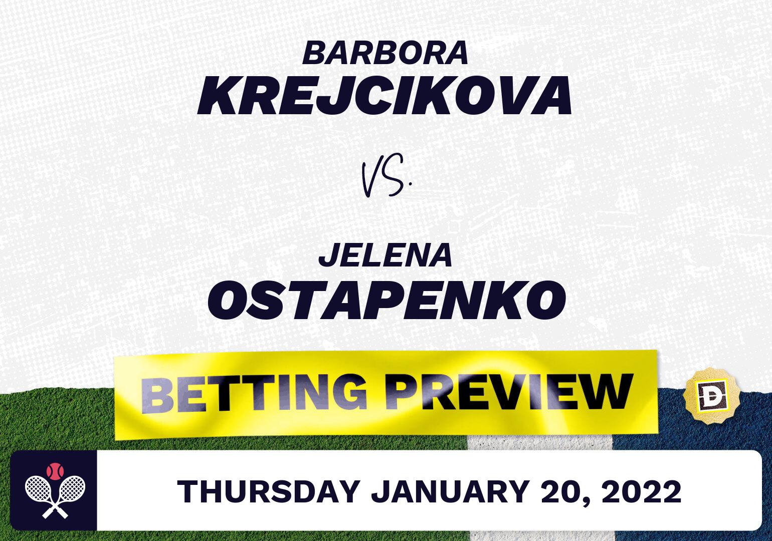 Barbora Krejcikova vs. Jelena Ostapenko Predictions - Jan 20, 2022