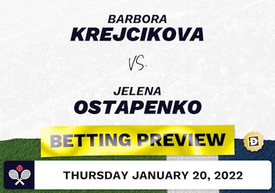 Barbora Krejcikova vs. Jelena Ostapenko Predictions - Jan 20, 2022