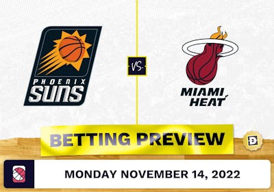 Suns vs. Heat Prediction and Odds - Nov 14, 2022