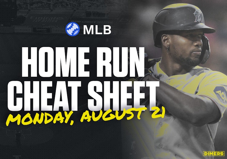 Home Run Cheat Sheet - HR Data, Stats, Matchups and More for Monday [8/21/23]