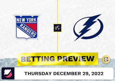 Rangers vs. Lightning Prediction and Odds - Dec 29, 2022