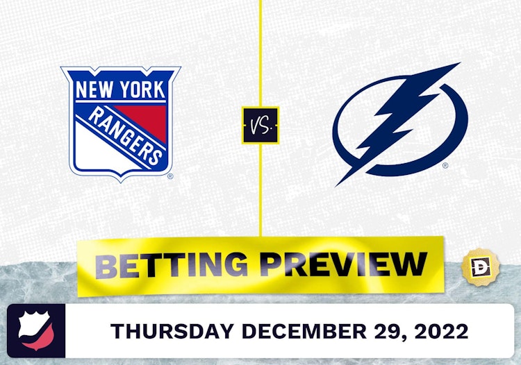 Rangers vs. Lightning Prediction and Odds - Dec 29, 2022