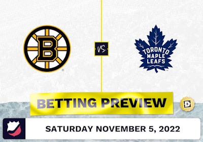 Bruins vs. Maple Leafs Prediction and Odds - Nov 5, 2022