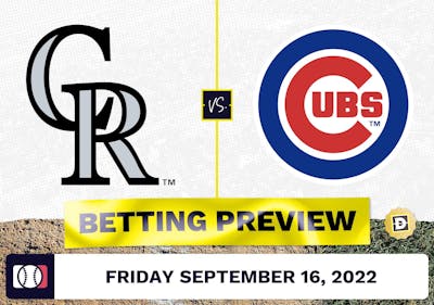 Rockies vs. Cubs Prediction and Odds - Sep 16, 2022