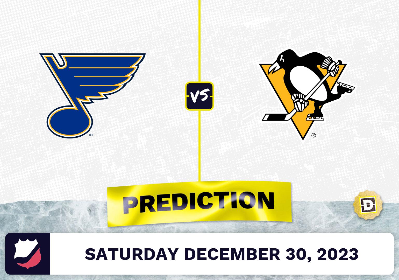 St. Louis Blues vs. Pittsburgh Penguins Prediction, Odds, NHL Picks  [12/30/2023]