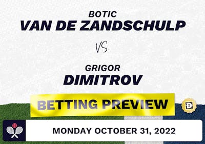Botic Van de Zandschulp vs. Grigor Dimitrov Predictions - Nov 1, 2022