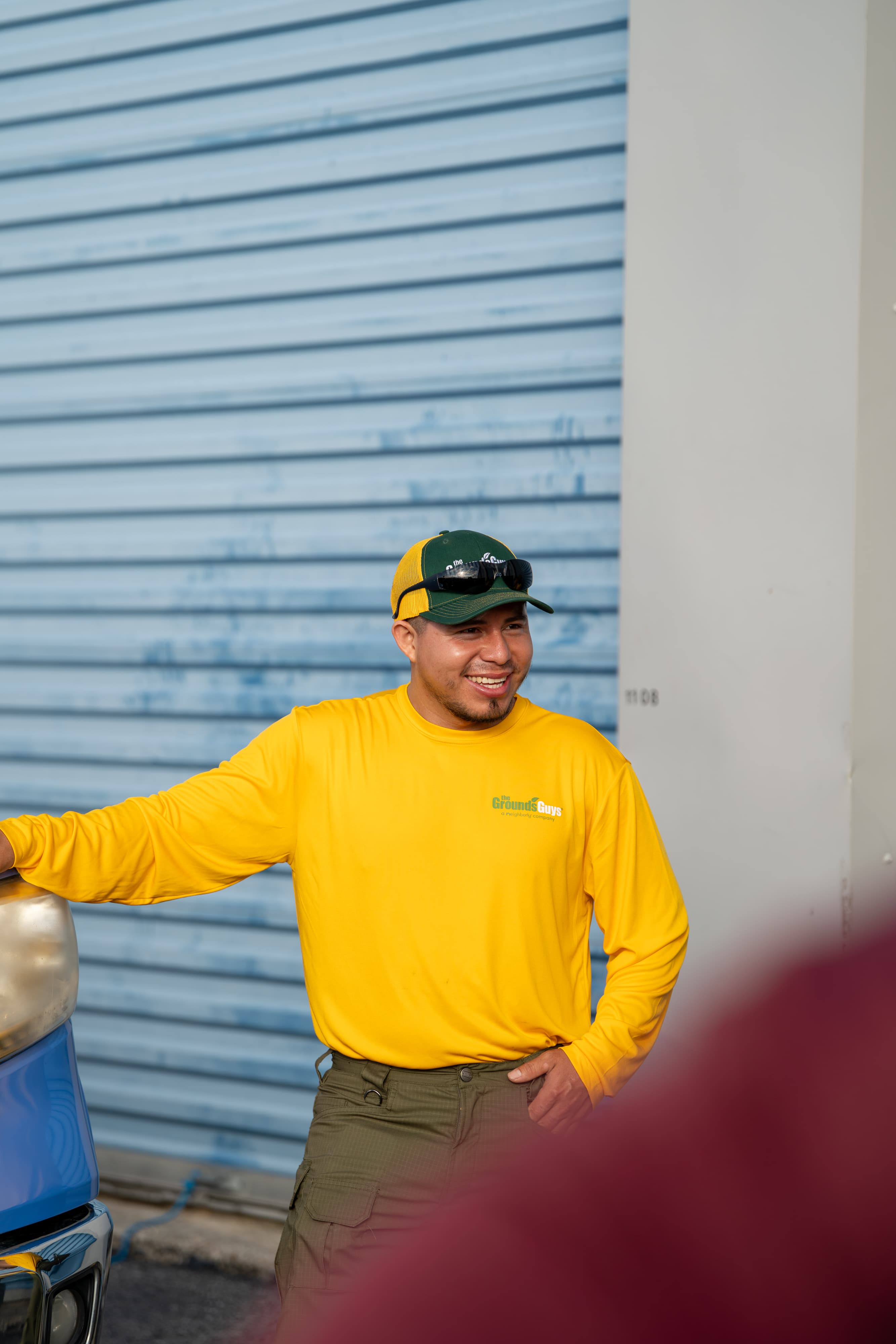 The Grounds Guys morning meeting in Round Rock, TX.