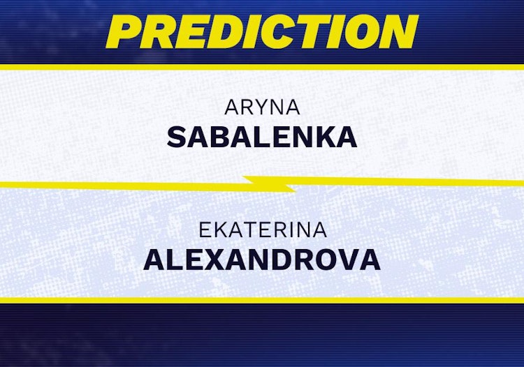 Aryna Sabalenka vs Ekaterina Alexandrova Tennis Prediction.