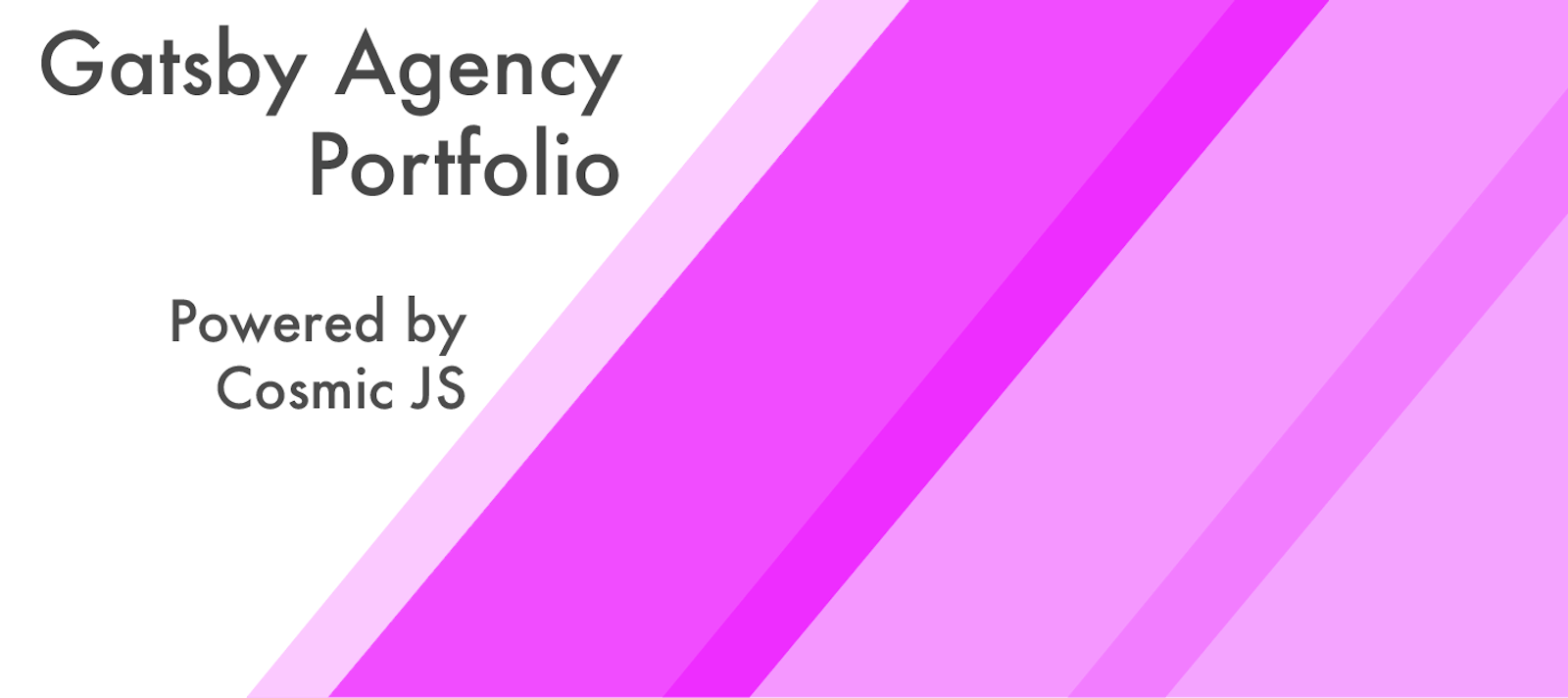 Building and Designing a Portfolio Site Using Gatsby JS and Cosmic - cover image