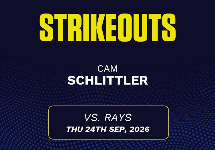 Cam Schlittler projected stats for Thursday, September 24, 2026.
