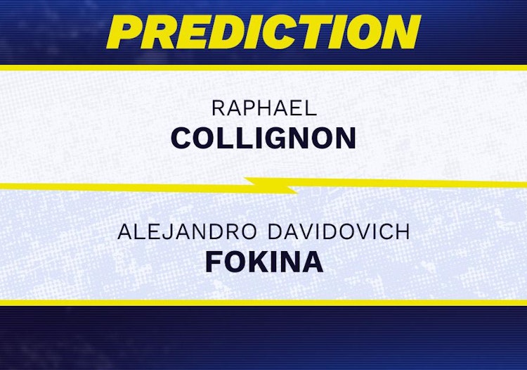 Raphael Collignon vs Alejandro Davidovich Fokina Tennis Prediction.