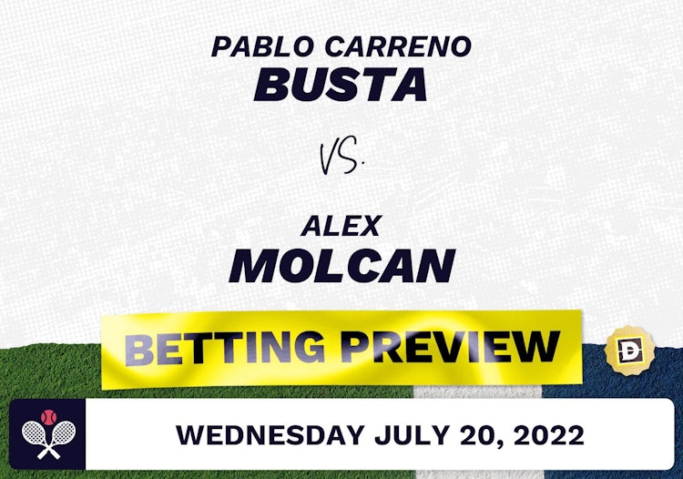 Pablo Carreno Busta vs. Alex Molcan Predictions - Jul 20, 2022